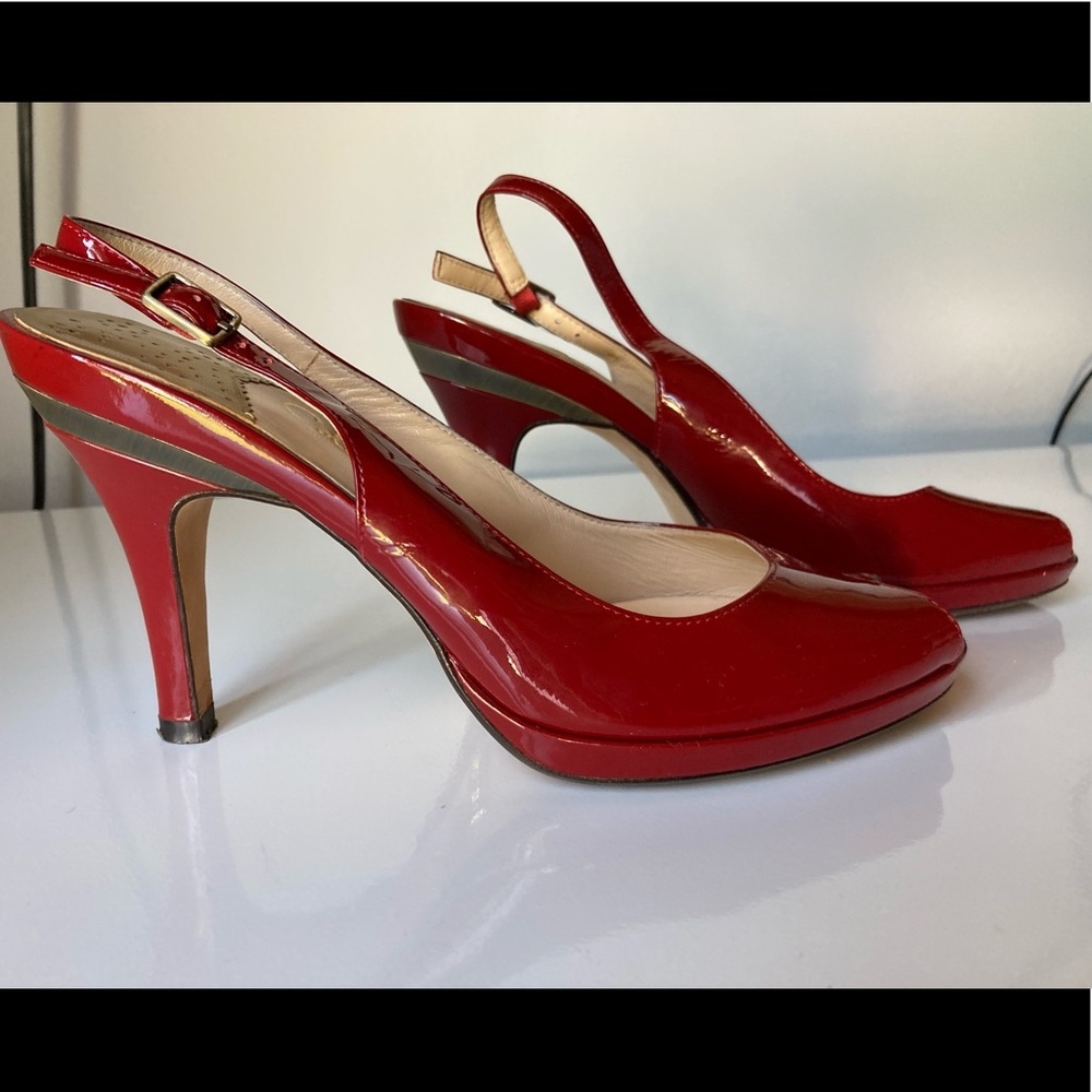 Size 7 Cole Haan peep toe sling back wNike Air
